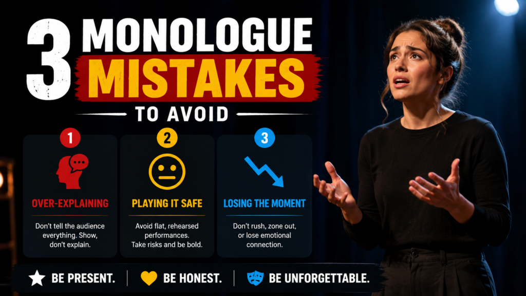 monologue mistakes to avoid
